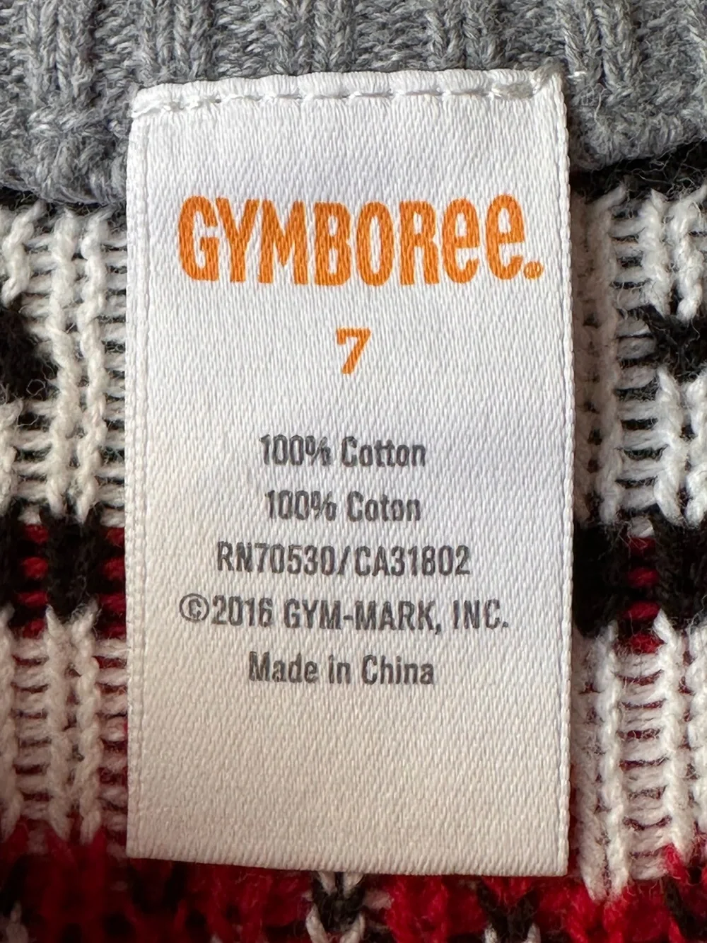 Gymboree Fair Isle Dress size 7